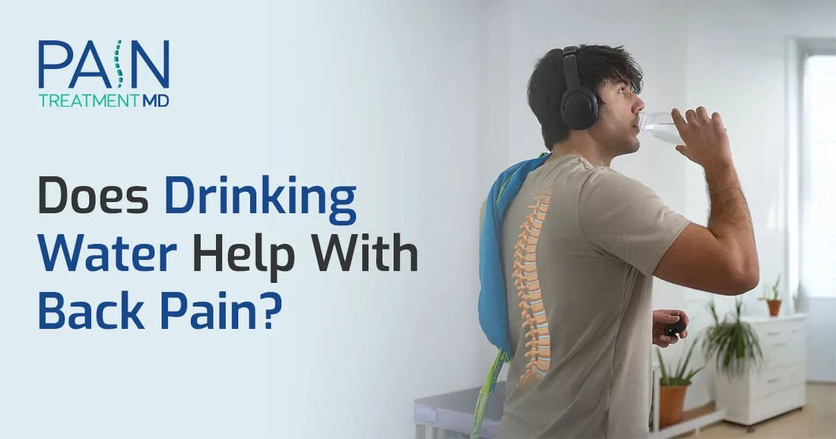 does drinking water help with back pain