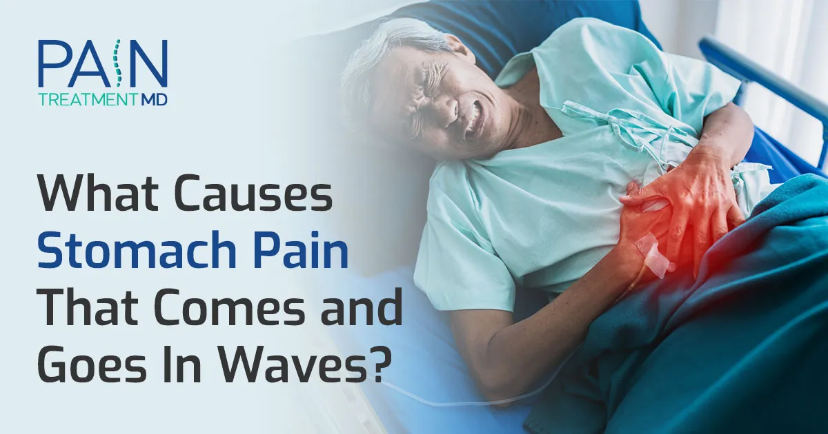stomach pain that comes and goes in waves